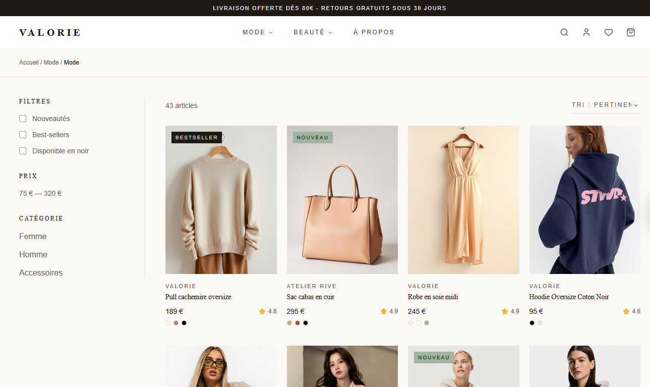 Valorie - The art of refinement